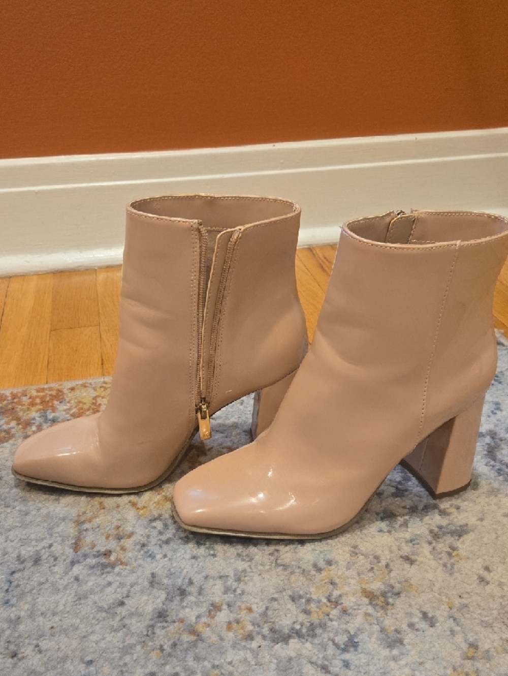 Women's JLO Josey Beige Faux Leather Ankle Boots